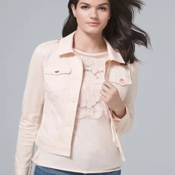 WHBM Pale Pink Casual Jacket Small - Picture 2 of 9